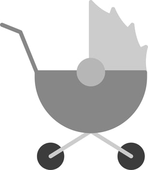 Baby Stroller Vector Icon
