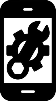 Mobile Setting Vector Icon