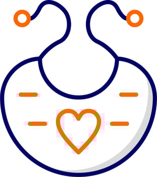 Baby Bib Vector Icon