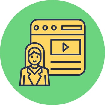 Blogger Vector Icon