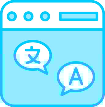 Online Translate Vector Icon