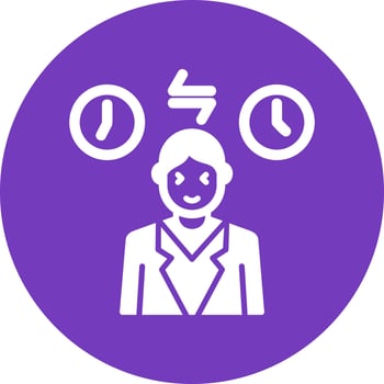Jet Lag Vector Icon