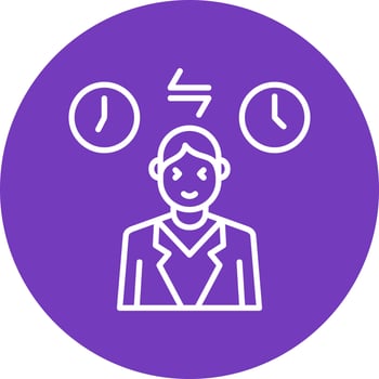 Jet Lag Vector Icon