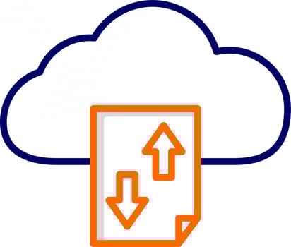 Cloud Storage Vector Icon