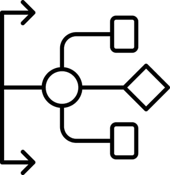 Flowchart Vector Icon