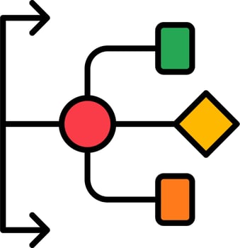 Flowchart Vector Icon