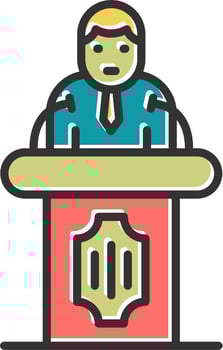 Politician Vector Icon