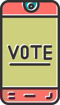 Online Voting Vector Icon