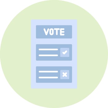 Ballot Vector Icon