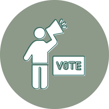 Voting campaign Vector Icon
