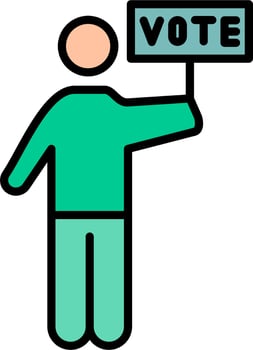 Voting campaign Vector Icon