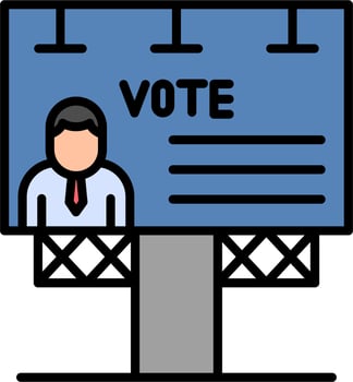 Billboard Vector Icon