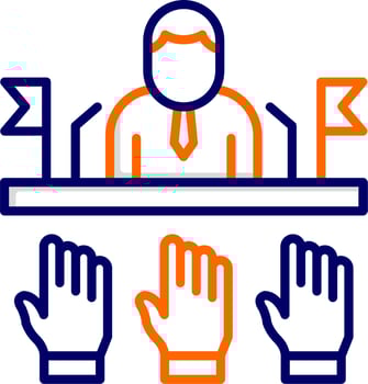 Democracy Elections icon vector