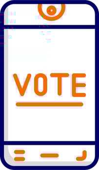 Online Voting Vector Icon