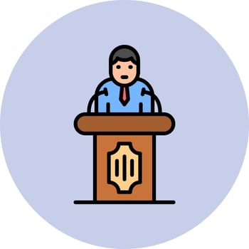 Politician Vector Icon
