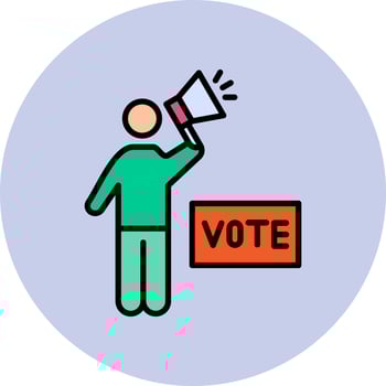 Voting campaign Vector Icon