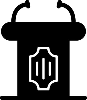 Tribune Vector Icon