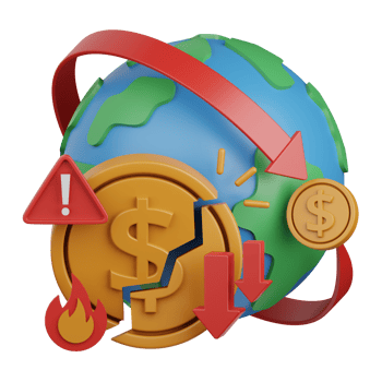 3d rendering money inflation isolated useful for banking, currency, finance and global business png
