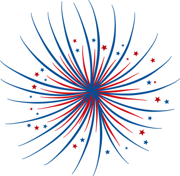 Festive American Fireworks png