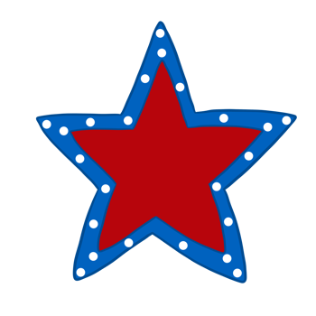 American Star Decoration png
