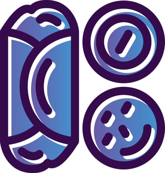 Masala Dosa Vector Icon Design