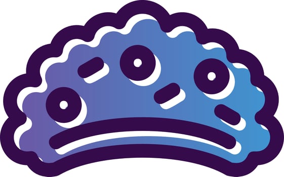 Empanada Vector Icon Design