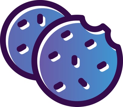 Chocolate Chip Vector Icon Design