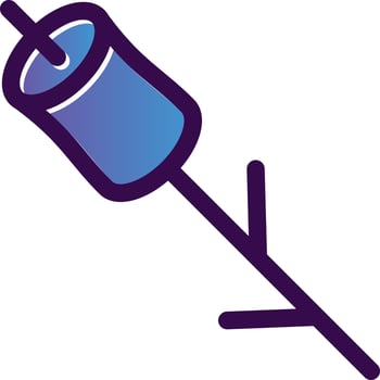 Marshmallows Vector Icon Design