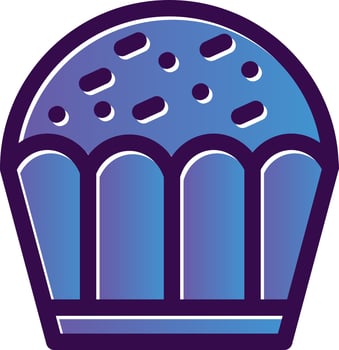 Cupcake Vector Icon Design