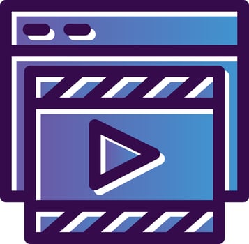 Film Advertising Vector Icon Design