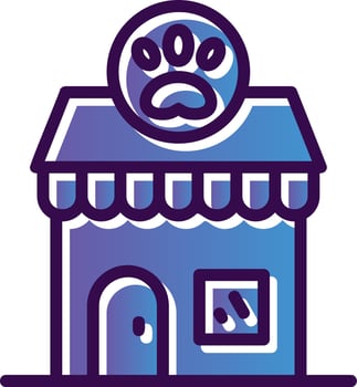 Pet Shop Vector Icon Design