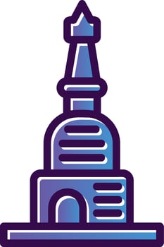 Stupa Vector Icon Design
