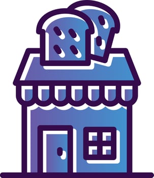 Bakery Shop Vector Icon Design