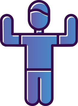 Person Exercising Vector Icon Design