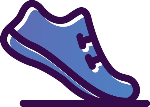 Dubai Shoes Vector Icon Design