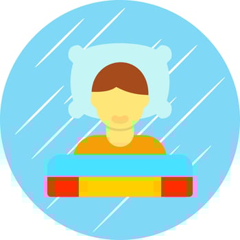 Sleeping Vector Icon Design