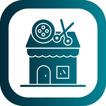 Tailor Shop Vector Icon Design