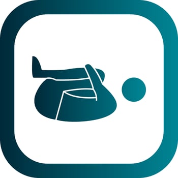 Knee Press Vector Icon Design