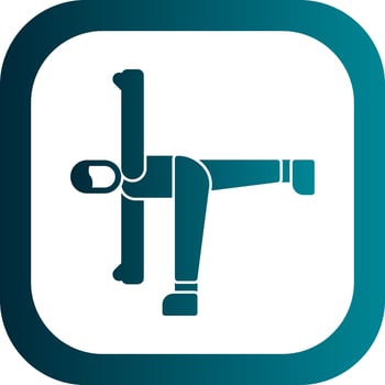 Half Moon Pose Vector Icon Design