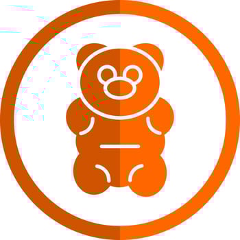 Gummy Bear Vector Icon Design