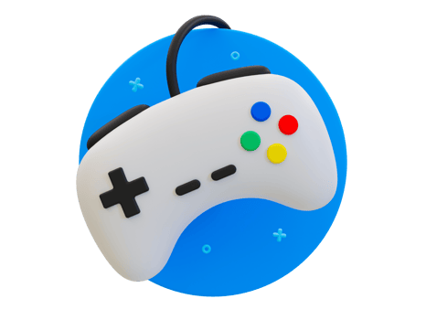 3d minimal Gaming Symbol. Stream modern Games. Wireless Controller Icon. Entertainment section. Game controller sign. 3d illustration. png