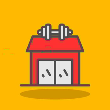 Gym Vector Icon Design