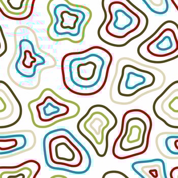 Abstract shapes. Wavy lines. Distort circles. Wrapping paper, textile, fabric, print. African and exotic elements. Wildlife colors. vector