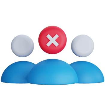 3D Illustration Group Users With Crosses png