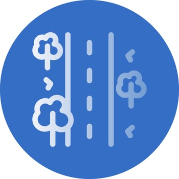 Unsealed Road Vector Icon Design