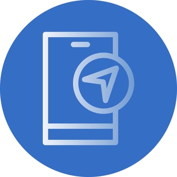 Navigation App Vector Icon Design