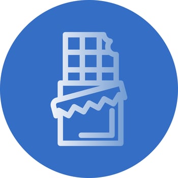 Chocolate Bar Vector Icon Design