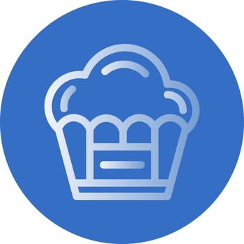 Muffin Vector Icon Design