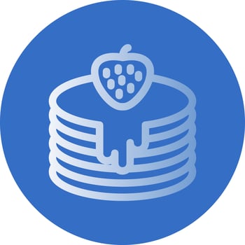 Pancakes Vector Icon Design