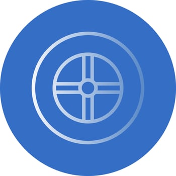 Wheel Vector Icon Design